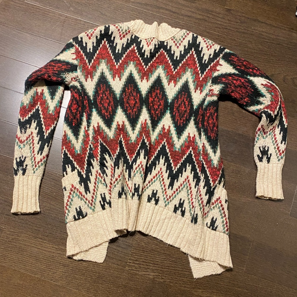 Thick Multi-Color Cardigan - Picture 2 of 4